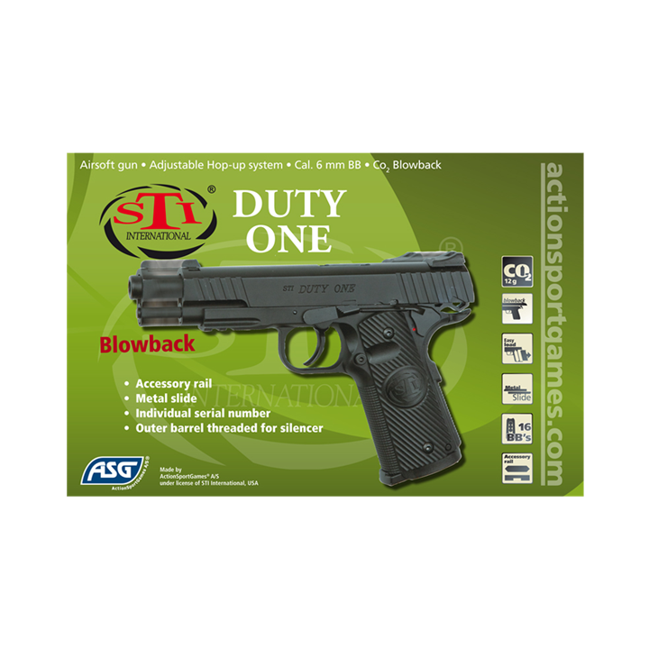 ΠΙΣΤΟΛΙ SOFT GBB, ASG, STI DUTY ONE
