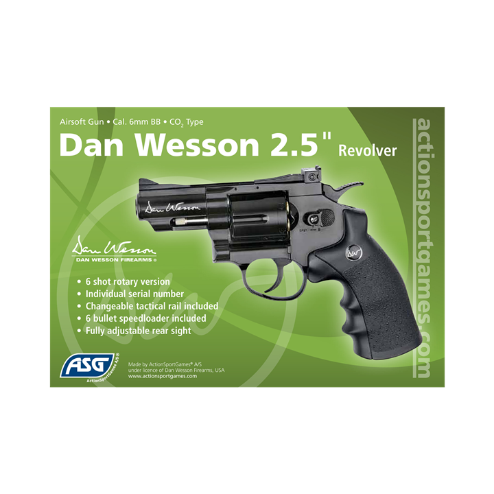 ΠΙΣΤΟΛΙ SOFT GNB, ASG, REVOLVER, DAN WESSON 2,5