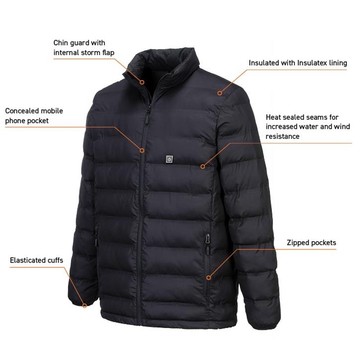 S547-Θερμαινόμενο μπουφάν με USB και power bank