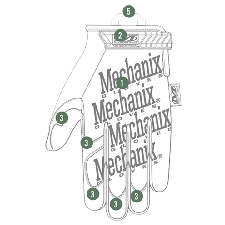 ΓΑΝΤΙΑ MECHANIX, The Original, MultiCam, Size-XL