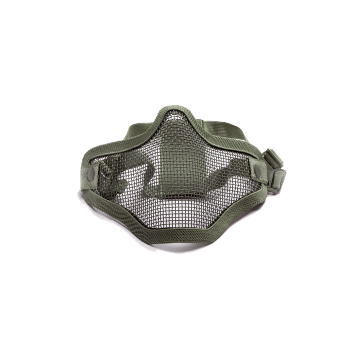 ΜΑΣΚΑ AIRSOFT Μεταλλική, μισή, Πράσινη OD green
