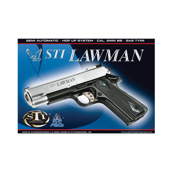 ΠΙΣΤΟΛΙ SOFT GNB, ASG, STI Lawman, Silver/Black