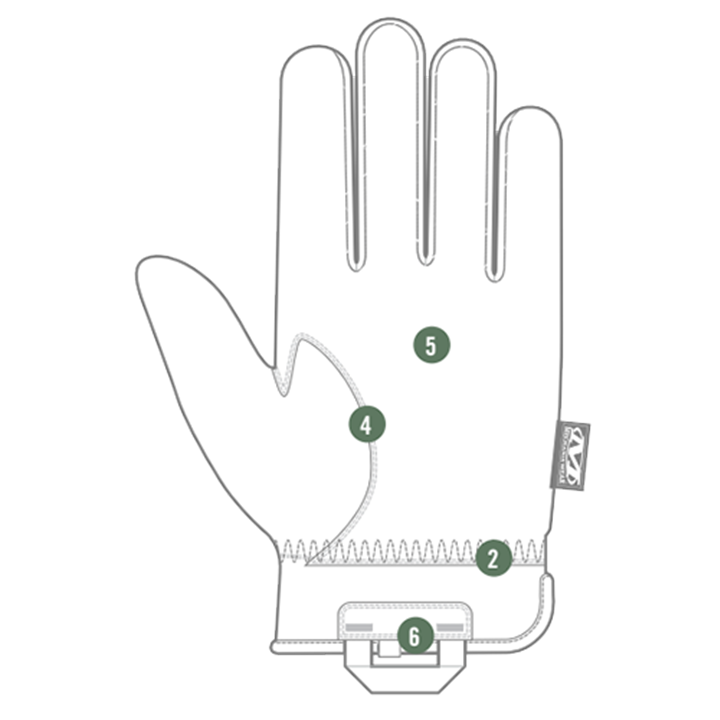 ΓΑΝΤΙΑ MECHANIX, FastFit, Wolf Grey, Size - XXL