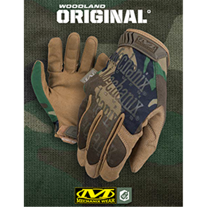 ΓΑΝΤΙΑ MECHANIX, The Original, Woodland Camo, L