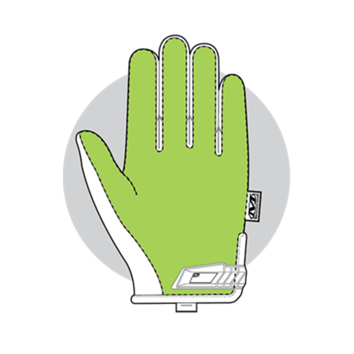 ΓΑΝΤΙΑ MECHANIX, The Original, CR5 Hi-Viz Yellow, Size-LG