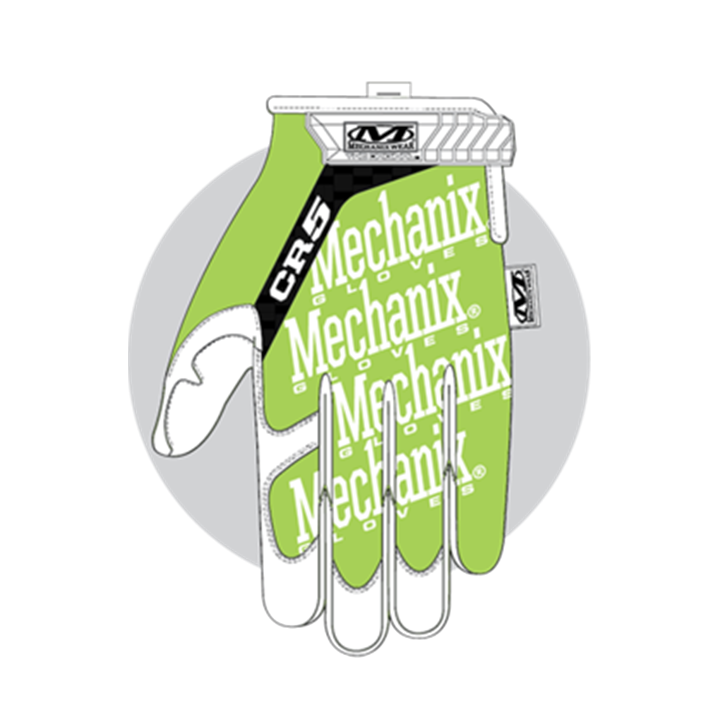 ΓΑΝΤΙΑ MECHANIX, The Original, CR5 Hi-Viz Yellow, Size-LG