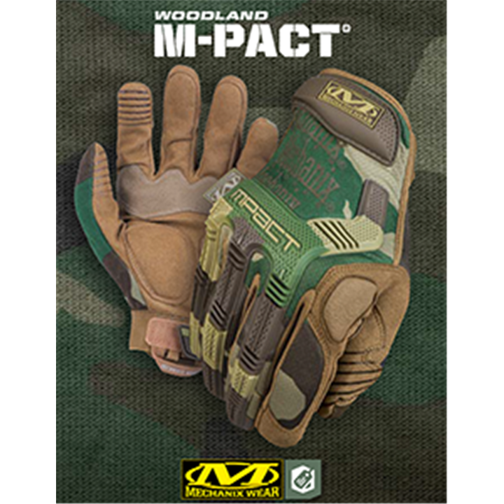 ΓΑΝΤΙΑ MECHANIX, M-pact, Woodland Camo, M
