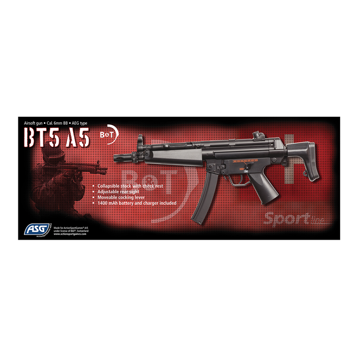 ΟΠΛΟ SOFT AEG, SLV, ASG, MP5A5, black