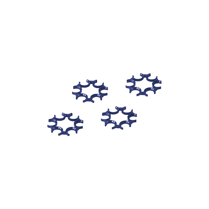 Moon Clip, 6 & 4.5mm, DW 1Gen 4pcs, blue