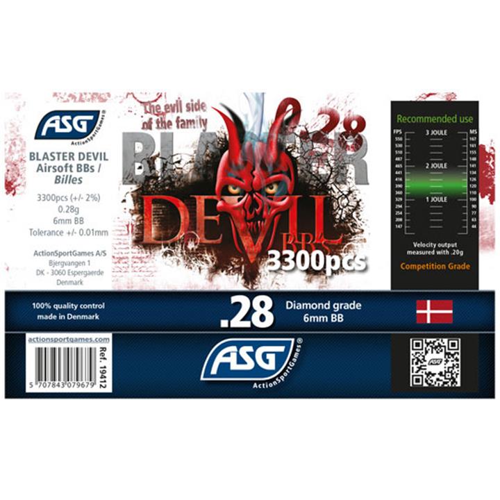 ΜΠΙΛΙΕΣ SOFT BLASTER DEVIL, 0.28g, 3300pcs