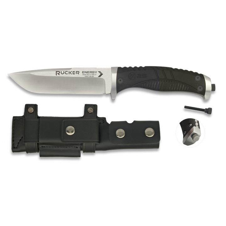 ΜΑΧΑΙΡΙ K25, Tactical Knife, SERIE ENERGY RUCKER With firestarter