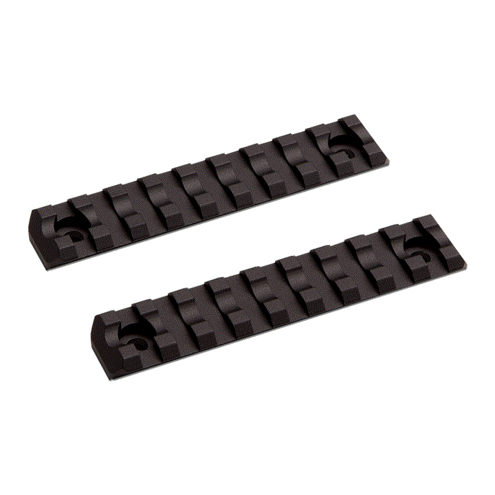 M-Lok Rail, Short, 9 slots, 2pcs