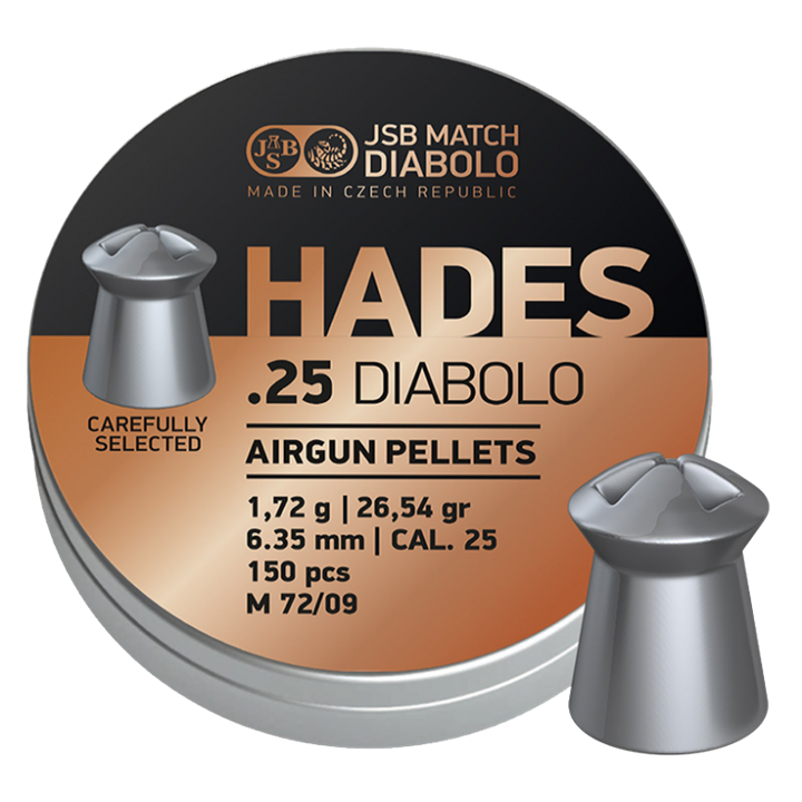 ΒΛΗΜΑΤΑ JSB HADES cal.25 / 6.35mm  (1,72g / 26,54gr)