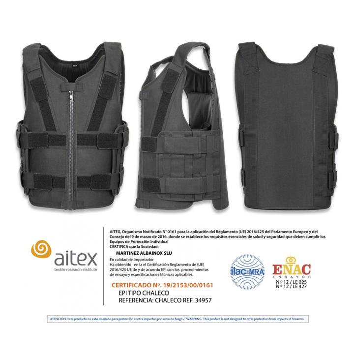 ΓΙΛΕΚΟ ΕΠΙΧΕΙΡΗΣΙΑΚΟ ΜΕ ΠΡΟΣΤΑΣΙΑ ΑΠΟ ΜΑΧΑΙΡΙ & ΒΕΛΟΝΑ, XXL/XXXL