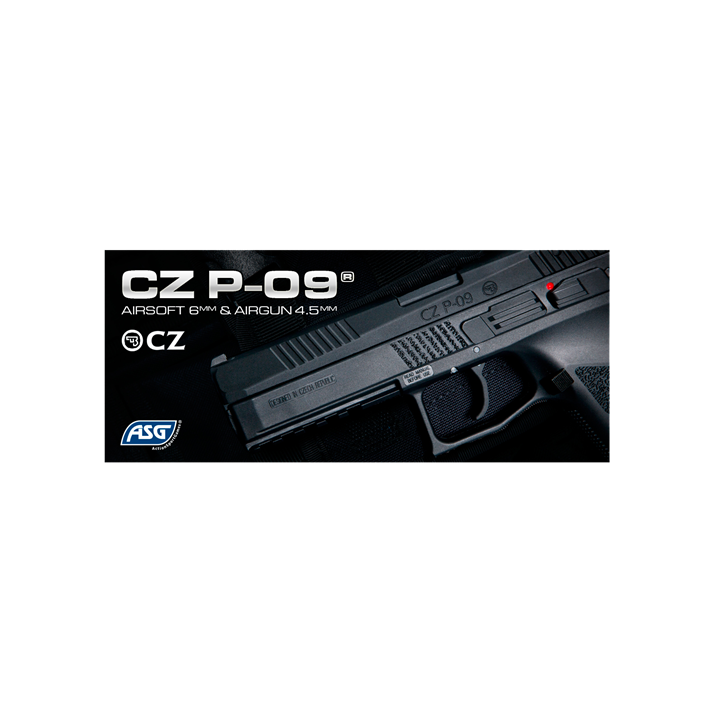 ΠΙΣΤΟΛΙ SOFT ASG, GBB, CO2, CZ P-09-OR, με Βαλιτσάκι
