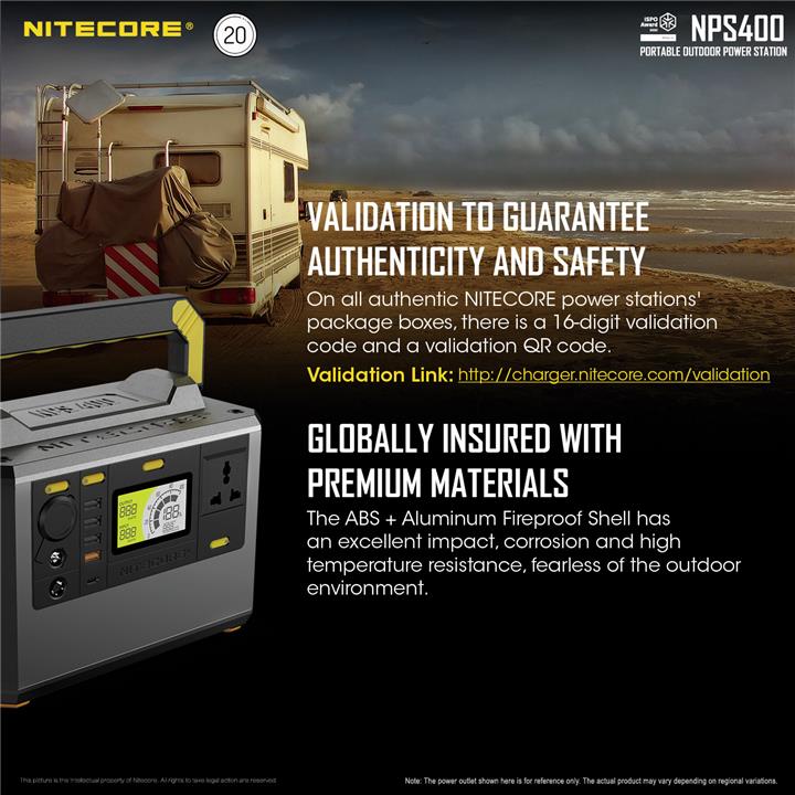 POWER STATION NITECORE NPS400, 117000mAh