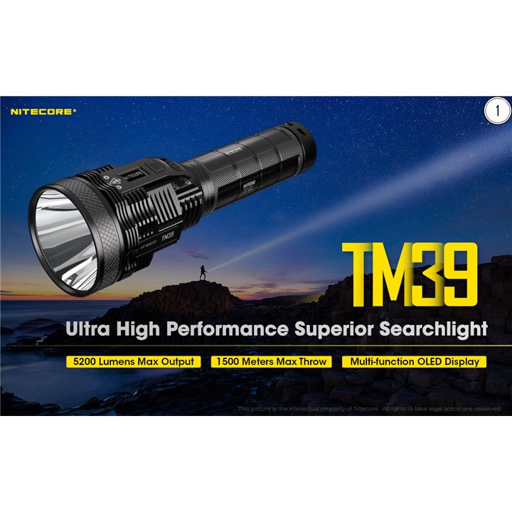 FLASHLIGHT LED NITECORE Tiny Monster TM38, 1800Lumens 