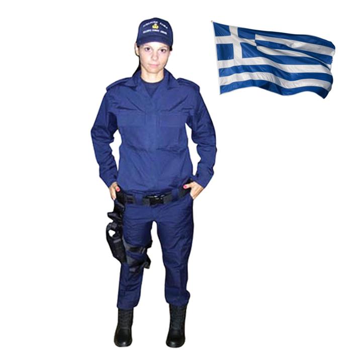 Παντελόνι γυναικείο μπλε σατέν (χειμερινό) ελληνικής ραφής