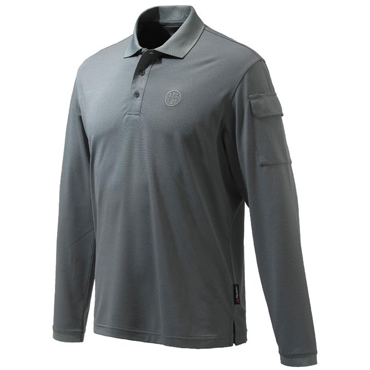 Beretta Miller Polo Long Sleeves 094C Smoked Pearl