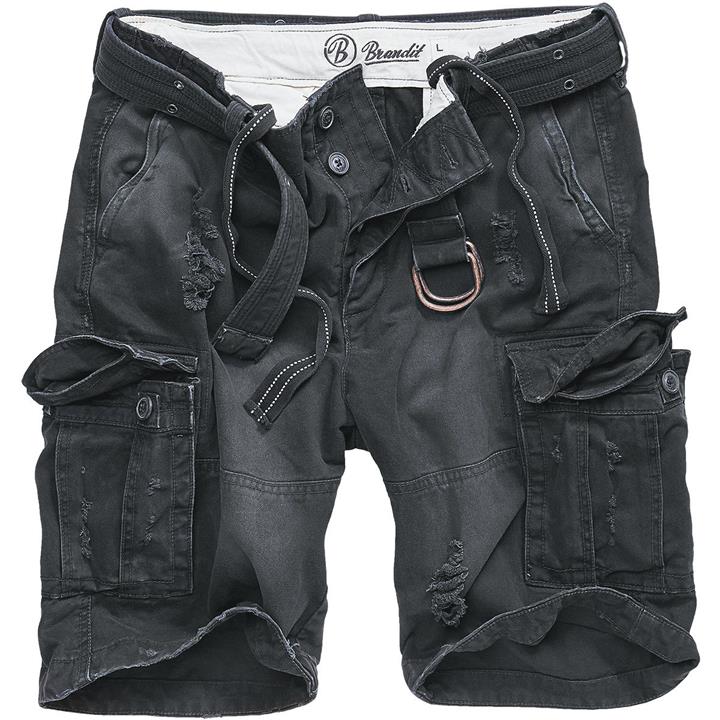 Βερμούδα BRANDIT SHELL VALLEY HEAVY VINTAGE SHORTS BLACK
