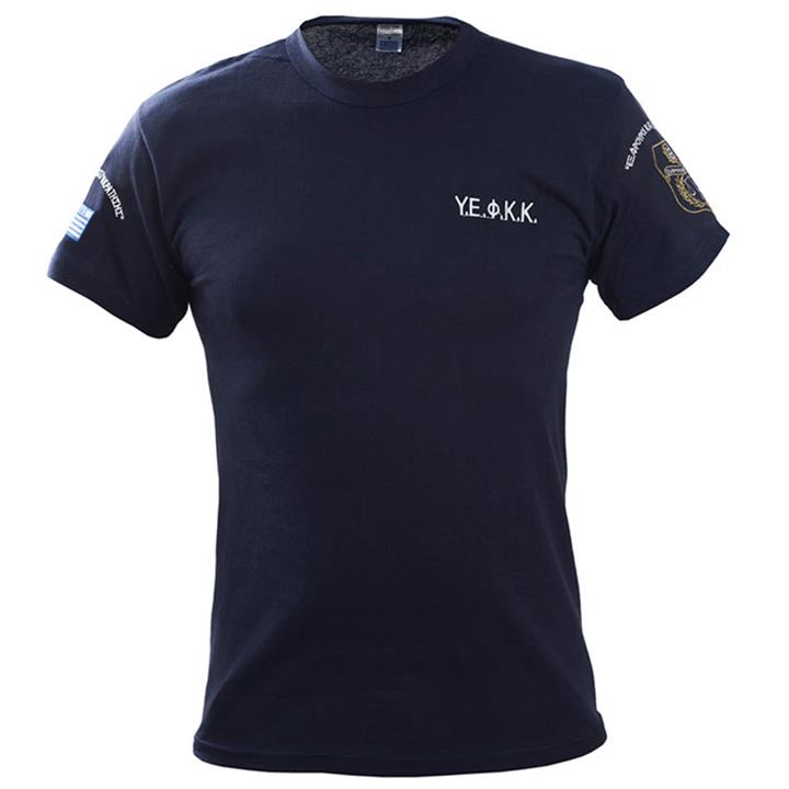 Μπλουζάκι μακό με κέντημα ΥΕΦΚΚ