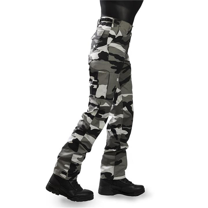 Παντελόνι παραλλαγής ριπ-στοπ πόλεως (ασπρόμαυρο)