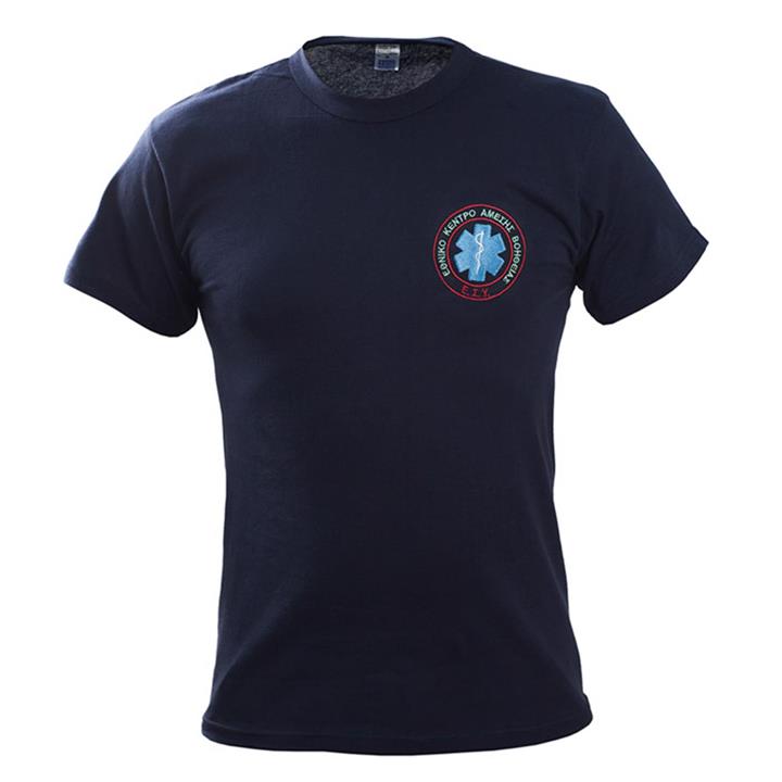 Μπλουζάκι μακό με κέντημα ΕΚΑΒ