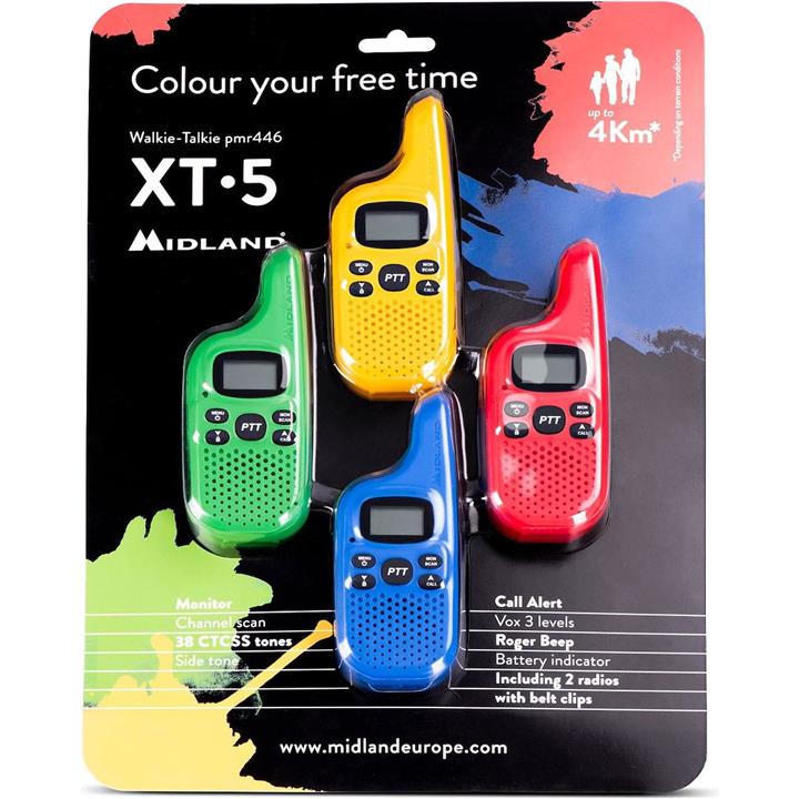 Midland XT5 PMR family set  colourful