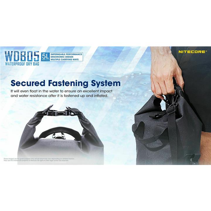 Σάκος Αδιάβροχος NITECORE 5L - DRY BAG 