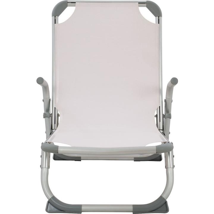 ΚΑΡΕΚΛΑΚΙ ΠΑΡΑΛΙΑΣ ΨΗΛΗ ΠΛΑΤΗ AGNES HM5053.03 ΒΑΡΕΩΣ ΤΥΠΟΥ ΑΛΟΥΜΙΝΙΟΥ 56x70x66 εκ