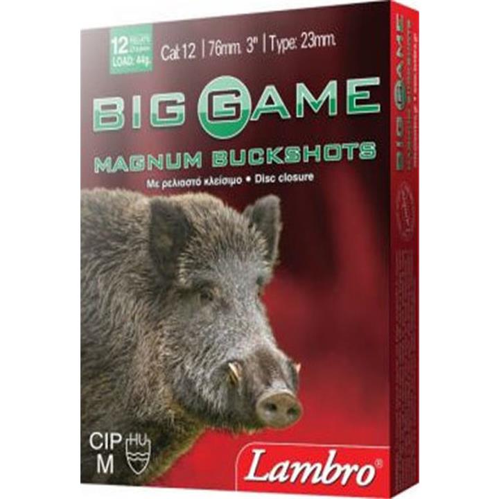 Lambro Φυσίγγια Κυνηγιού Big Game Magnum 12βολα TMX:10