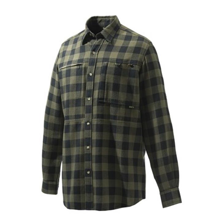 Πουκάμισο Overshirt Zippered Pocket Beretta λαδί