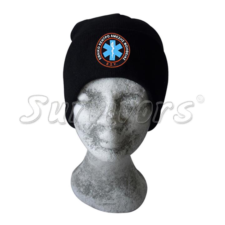 Σκούφος διπλός με κέντημα ΕΚΑΒ