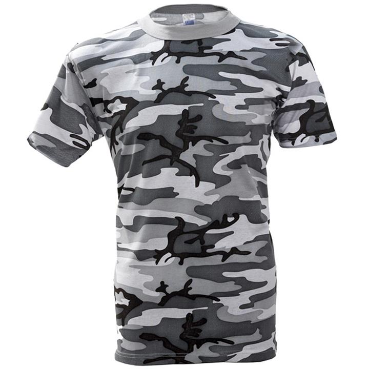 Μπλουζάκι βαμβακερό 100% ανεξίτηλο Παραλλαγής Ασπρόμαυρο & Ερήμου