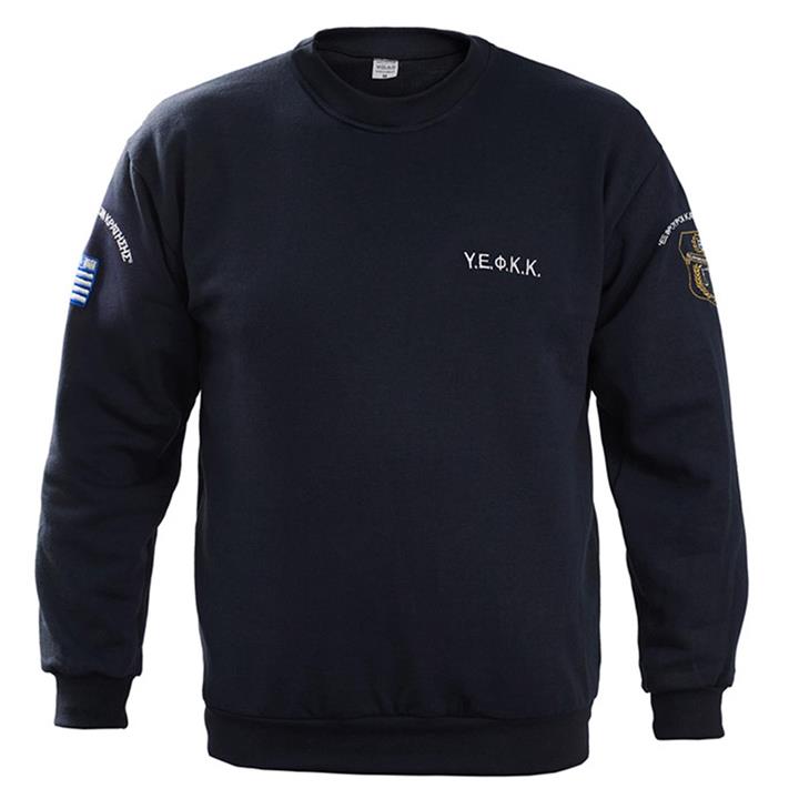 Φούτερ βαμβακερό με λάστιχο με κέντημα ΥΕΦΚΚ βαμβακερό 100% 