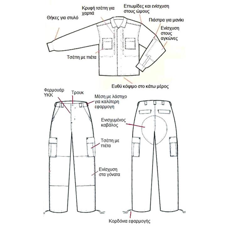 Πουκάμισο μπλε Advance Tactical ριπ-στοπ