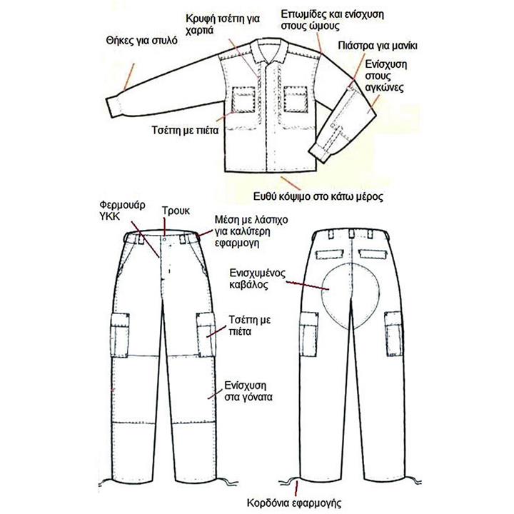 Χιτώνιο λαδί επιχειρησιακό καμπαρτίνα