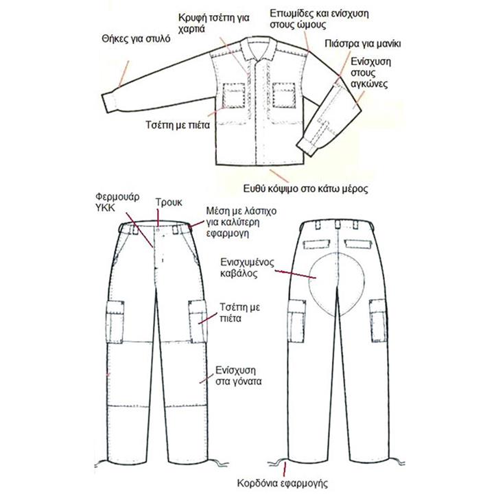 Χιτώνιο μπλε επιχειρησιακό καμπαρτίνα