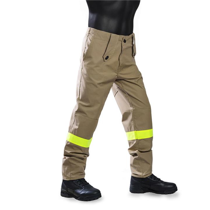 Παντελόνι Πυροσβεστικής Εποχικών (καφέ) με κίτρινα ανακλαστικά