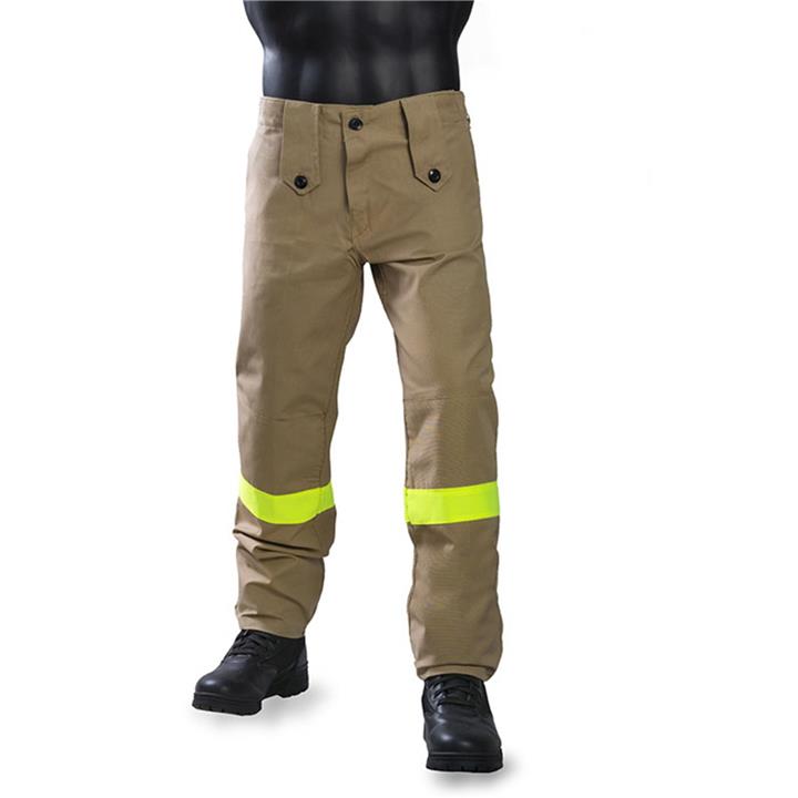 Παντελόνι Πυροσβεστικής Εποχικών (καφέ) με κίτρινα ανακλαστικά